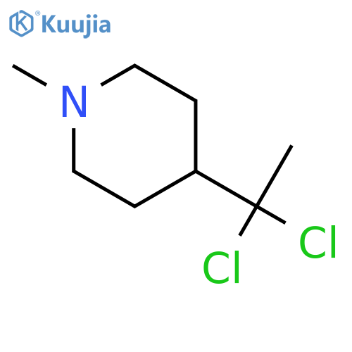 Piperidine, 4-(1,1-dichloroethyl)-1-methyl- structure