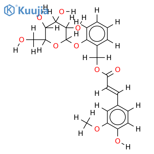 2-feruoylmethylphenyl-beta-D-glucopyranoside structure