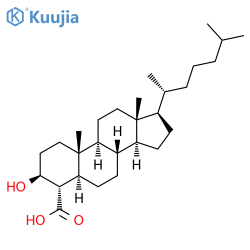 4α-Carboxy-5α-cholestan-3β-ol structure