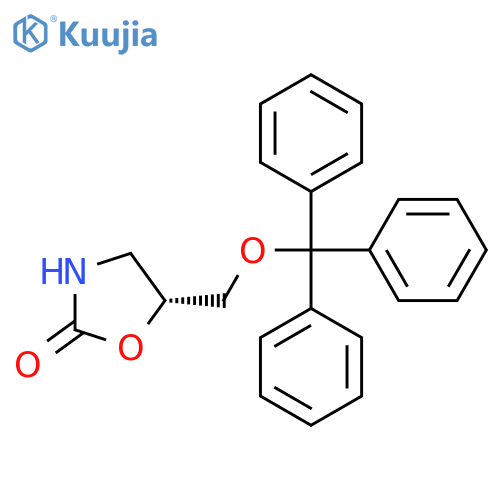 2-Oxazolidinone, 5-[(triphenylmethoxy)methyl]-, (5R)- structure