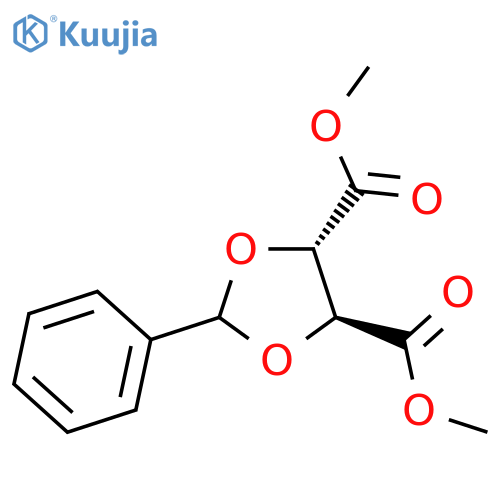 1,3-Dioxolane-4,5-dicarboxylicacid, 2-phenyl-, 4,5-dimethyl ester, (4S,5S)- structure
