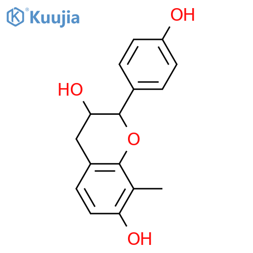 3,4',7-Trihydroxy-8-methylflavan; (2R,3R)-form structure