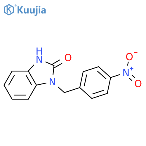 2H-Benzimidazol-2-one, 1,3-dihydro-1-[(4-nitrophenyl)methyl]- structure