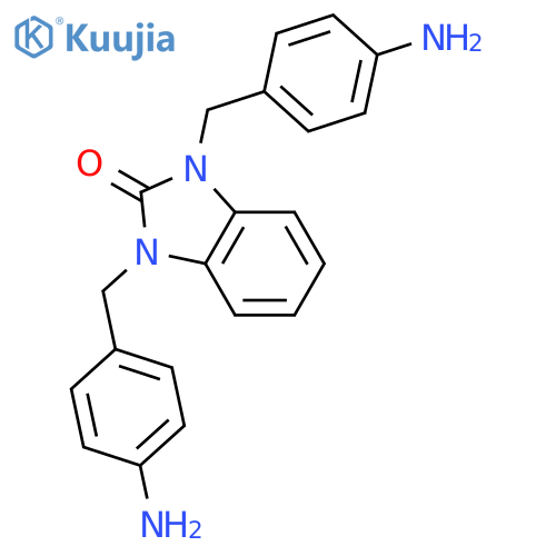 2H-Benzimidazol-2-one, 1,3-bis[(4-aminophenyl)methyl]-1,3-dihydro- structure