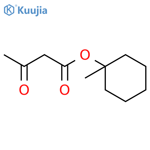 Butanoic acid, 3-oxo-, 1-methylcyclohexyl ester structure