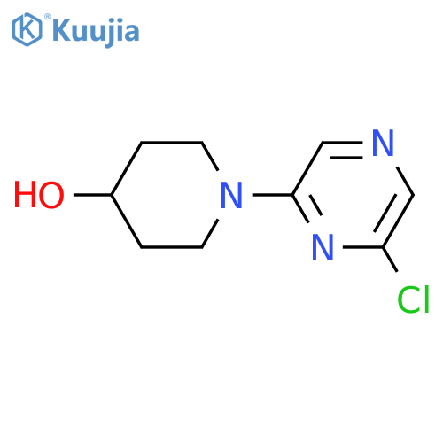 1-(6-chloropyrazin-2-yl)piperidin-4-ol structure