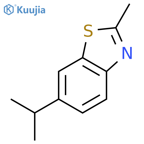 Benzothiazole,2-methyl-6-(1-methylethyl)- structure