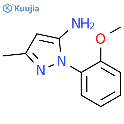 2-(2-methoxyphenyl)-5-methyl-2H-pyrazol-3-ylamine structure