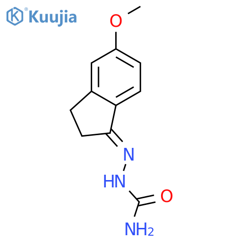 [(E)-(5-methoxy-2,3-dihydroinden-1-ylidene)amino]urea structure