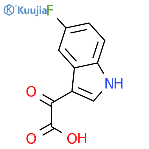 2-(5-fluoro-1h-indol-3-yl)-2-oxoacetic Acid structure