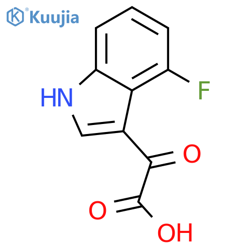 2-(4-fluoro-1H-indol-3-yl)-2-oxoacetic acid structure