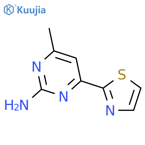 4-METHYL-6-(1,3-THIAZOL-2-YL)PYRIMIDIN-2-AMINE structure