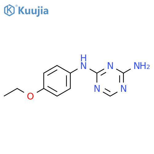 N-(4-Ethoxyphenyl)-1,3,5-triazine-2,4-diamine structure