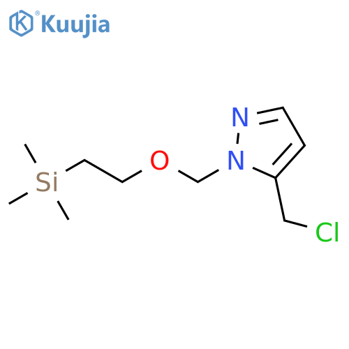 5-(chloromethyl)-1-{[2-(trimethylsilyl)ethoxy]methyl}-1H-pyrazole structure