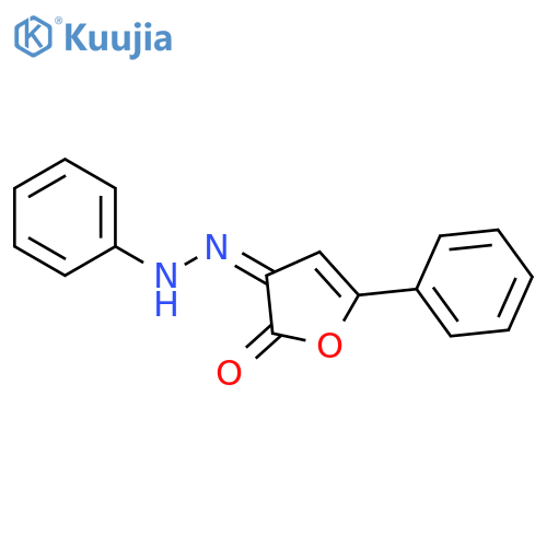 2,3-Furandione, 5-phenyl-, 3-(phenylhydrazone), (3Z)- structure