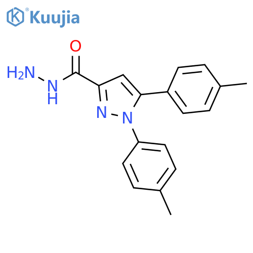 1H-Pyrazole-3-carboxylic acid, 1,5-bis(4-methylphenyl)-, hydrazide structure