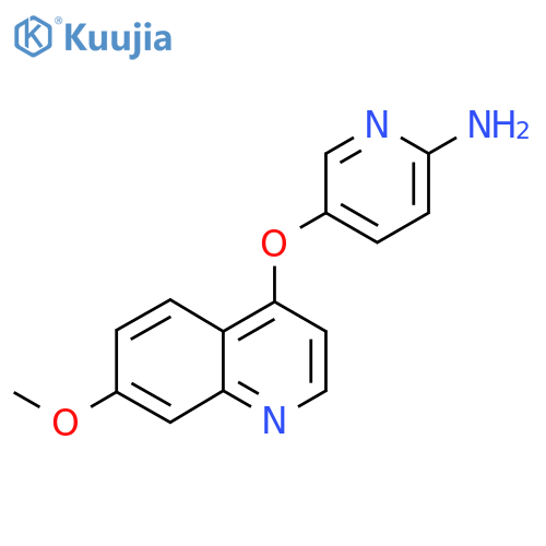5-(7-Methoxyquinolin-4-yloxy)pyridin-2-amine structure