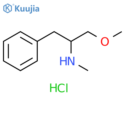 (1-methoxy-3-phenylpropan-2-yl)(methyl)amine hydrochloride structure