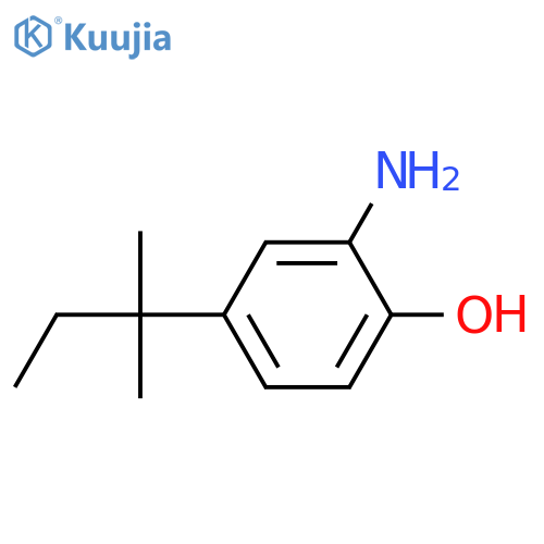 2-Amino-4-(tert-pentyl)phenol structure