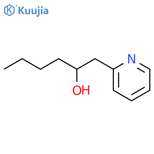 1-(pyridin-2-yl)hexan-2-ol structure