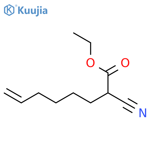 7-Octenoic acid, 2-cyano-, ethyl ester structure