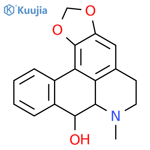 7-methyl-6,7,7a,8-tetrahydro-5H-benzo[g][1,3]dioxolo[4',5':4,5]benzo[1,2,3-de]quinolin-8-ol structure