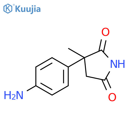 3-(4-aminophenyl)-3-methylpyrrolidine-2,5-dione structure