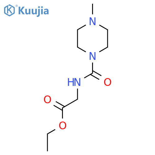Ethyl 2-[(4-methylpiperazine-1-carbonyl)amino]acetate structure
