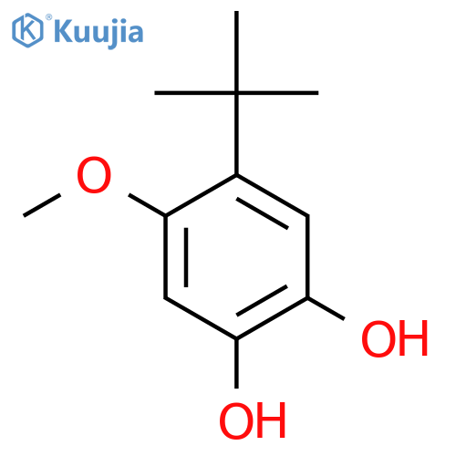 1,2-Benzenediol,4-(1,1-dimethylethyl)-5-methoxy- structure
