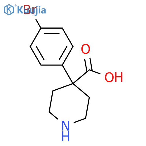 4-(4-Bromophenyl)piperidine-4-carboxylic acid structure