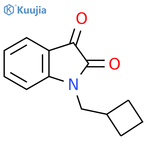 1-Cyclobutylmethyl-1h-indole-2,3-dione structure