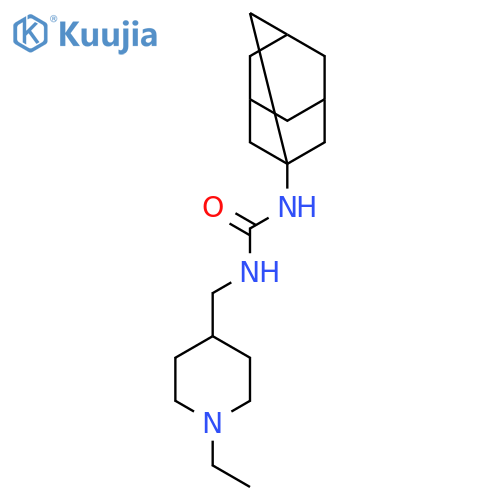 Urea, N-[(1-ethyl-4-piperidinyl)methyl]-N'-tricyclo[3.3.1.13,7]dec-1-yl- structure