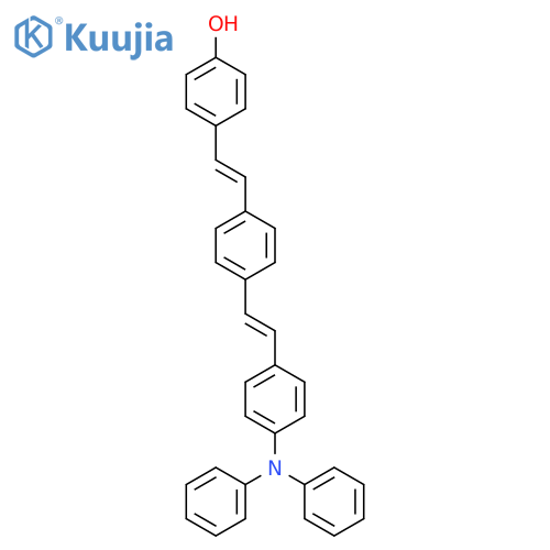 Phenol, 4-[2-[4-[2-[4-(diphenylamino)phenyl]ethenyl]phenyl]ethenyl]- structure