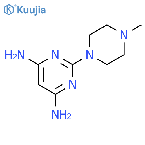 2-(4-methyl-1-piperazinyl)-4,6-Pyrimidinediamine structure