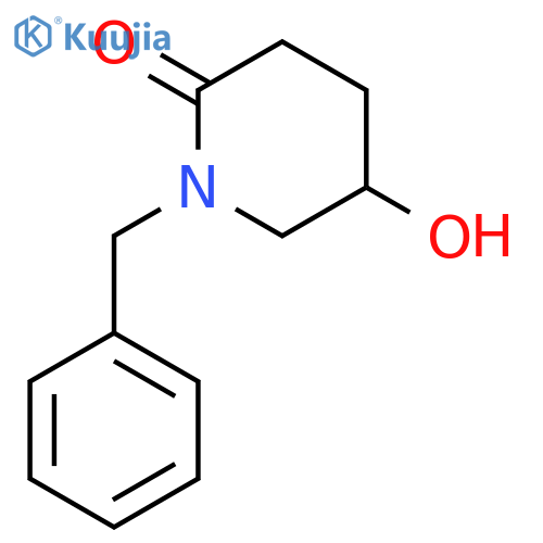 1-Benzyl-5-hydroxypiperidin-2-one structure