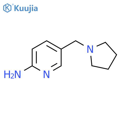 5-[(pyrrolidin-1-yl)methyl]pyridin-2-amine structure