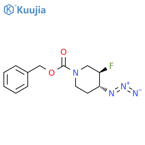 Benzyl Trans-4-Azido-3-Fluoropiperidine-1-Carboxylate structure
