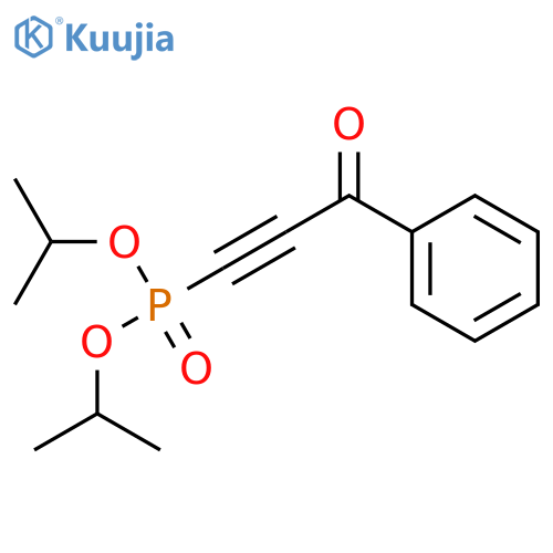 Phosphonic acid, (3-oxo-3-phenyl-1-propynyl)-, bis(1-methylethyl) ester structure