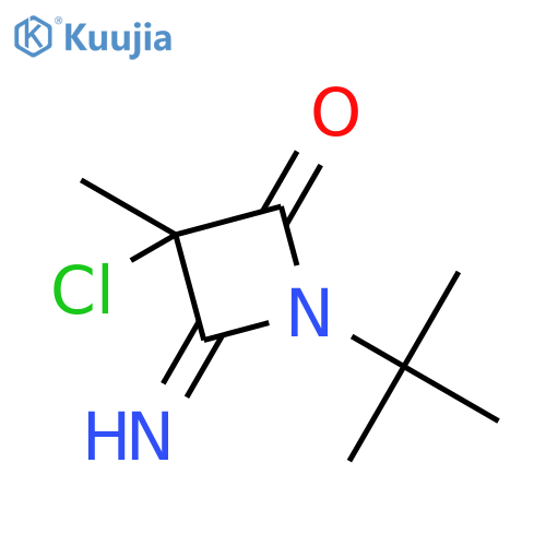 2-Azetidinone, 3-chloro-1-(1,1-dimethylethyl)-4-imino-3-methyl- structure