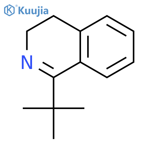 Isoquinoline, 1-(1,1-dimethylethyl)-3,4-dihydro- structure