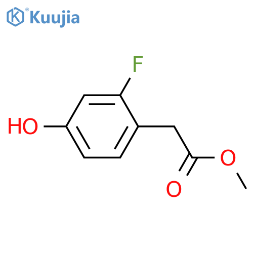 Methyl 2-(2-fluoro-4-hydroxyphenyl)acetate structure