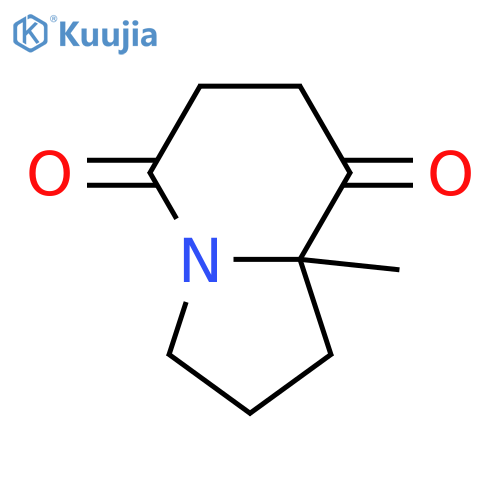 hexahydro-8a-methyl-5,8-Indolizinedione structure
