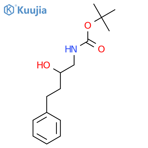 Tert-butyl 2-hydroxy-4-phenylbutylcarbamate structure