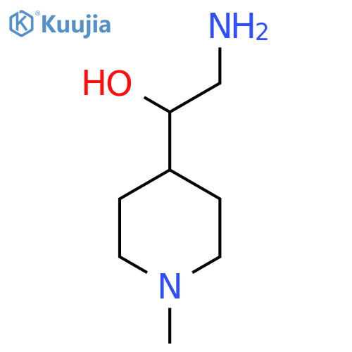 2-amino-1-(1-methylpiperidin-4-yl)ethan-1-ol structure