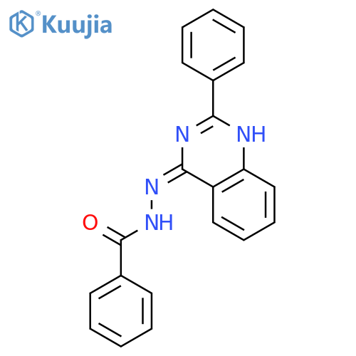 Benzoic acid, (2-phenyl-4(1H)-quinazolinylidene)hydrazide structure