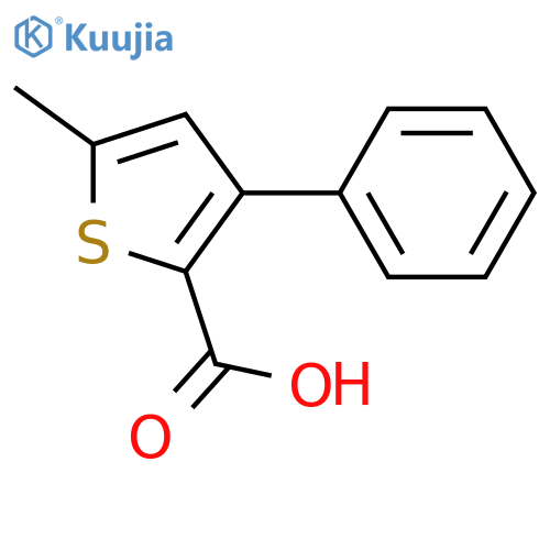 2-Thiophenecarboxylic acid, 5-methyl-3-phenyl- structure