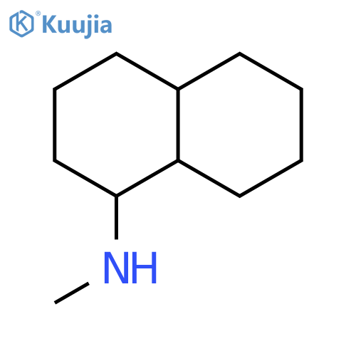 1-NAPHTHALENAMINE, DECAHYDRO-N-METHYL- structure
