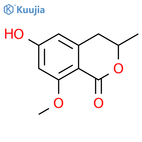 1H-2-Benzopyran-1-one, 3,4-dihydro-6-hydroxy-8-methoxy-3-methyl- structure