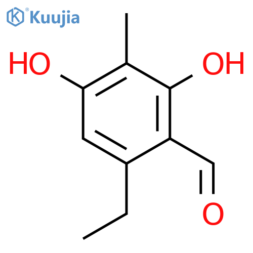 6-ethyl-2,4-dihydroxy-3-methylbenzaldehyde structure