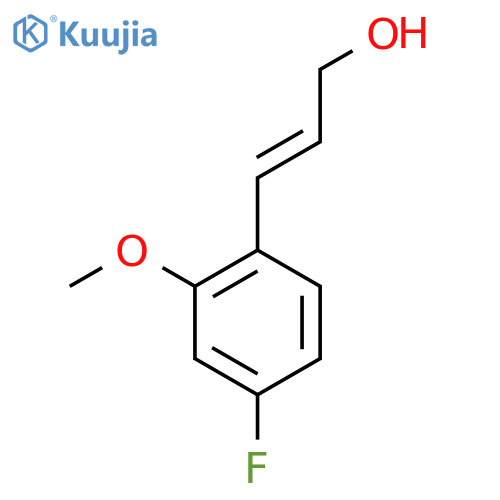 3-(4-fluoro-2-methoxyphenyl)prop-2-en-1-ol structure